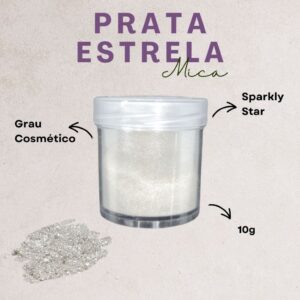 Mica Prata Estrela 10g