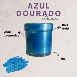 Mica Azul Dourado 10g