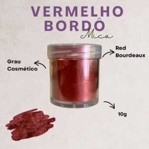 Mica Vermelho Bordô 10g