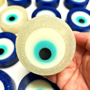 Sabonete Glicerinado Olho Grego G Branco